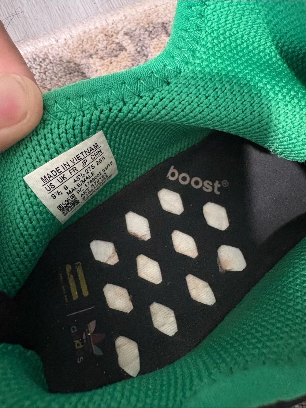 adidas Green Human Race RACE Knit Sneakers